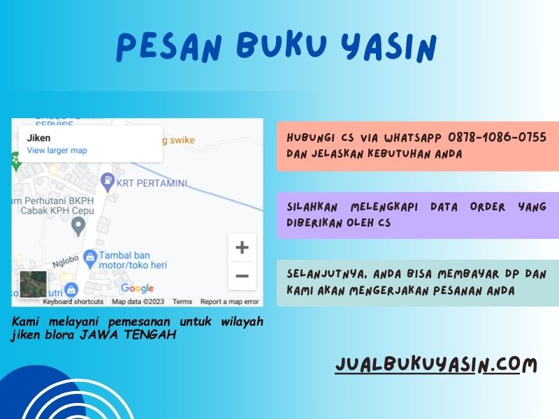 Percetakan Buku Yasin Jiken Blora, Tempat Cetak Buku Yasin Jiken Blora, Tempat Bikin Buku Yasin di Jiken Blora