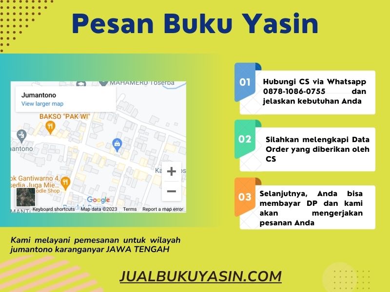 Percetakan Buku Yasin Jumantono Karanganyar, Tempat Cetak Buku Yasin Jumantono Karanganyar, Tempat Bikin Buku Yasin di Jumantono Karanganyar