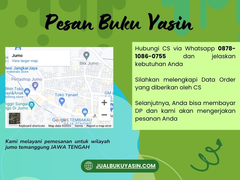 Percetakan Buku Yasin Jumo Temanggung, Tempat Cetak Buku Yasin Jumo Temanggung, Tempat Bikin Buku Yasin di Jumo Temanggung
