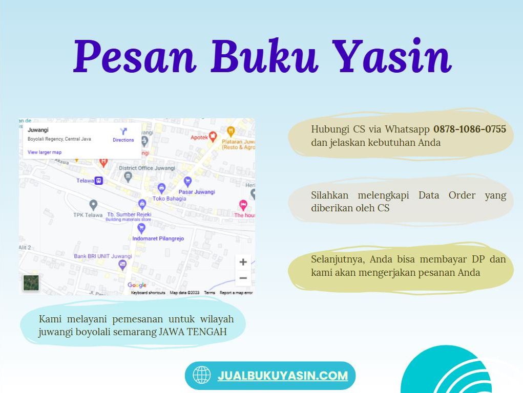 Percetakan Buku Yasin Juwangi Boyolali, Tempat Cetak Buku Yasin Juwangi Boyolali, Tempat Bikin Buku Yasin di Juwangi Boyolali
