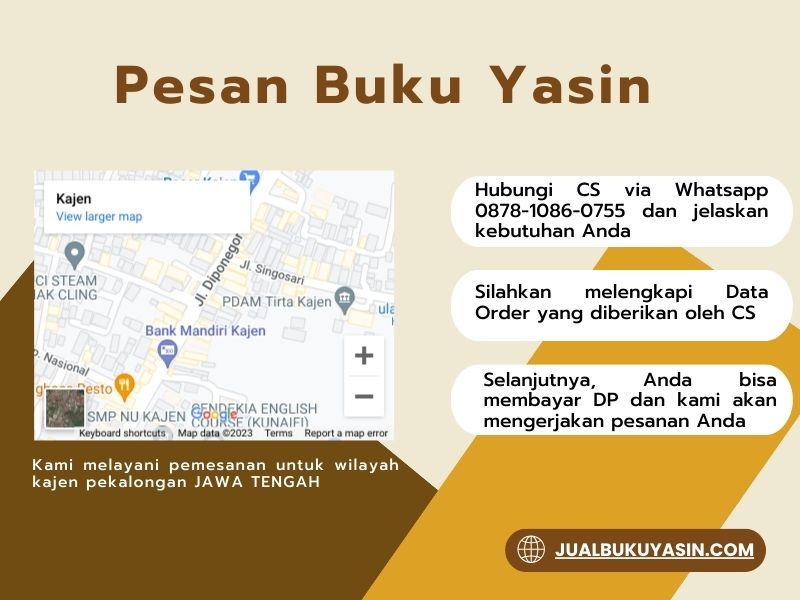 Percetakan Buku Yasin Kajen Pekalongan, Tempat Cetak Buku Yasin Kajen Pekalongan, Tempat Bikin Buku Yasin di Kajen Pekalongan