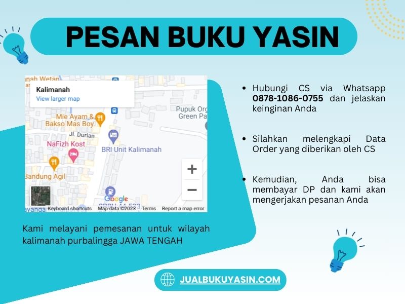 Percetakan Buku Yasin Kalimanah Purbalingga, Tempat Cetak Buku Yasin Kalimanah Purbalingga, Tempat Bikin Buku Yasin di Kalimanah Purbalingga