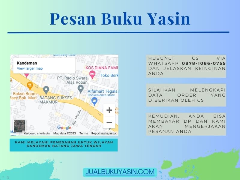 Percetakan Buku Yasin Kandeman Batang, Tempat Cetak Buku Yasin Kandeman Batang, Tempat Bikin Buku Yasin di Kandeman Batang