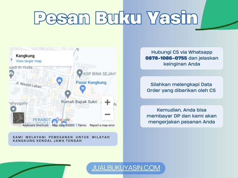 Percetakan Buku Yasin Kangkung Kendal, Tempat Cetak Buku Yasin Kangkung Kendal, Tempat Bikin Buku Yasin di Kangkung Kendal