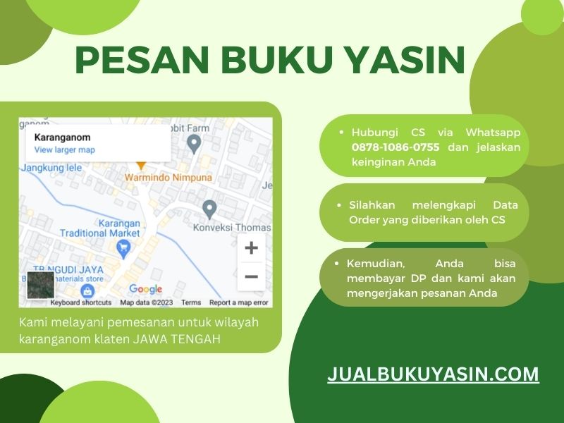 Percetakan Buku Yasin Karanganom Klaten, Tempat Cetak Buku Yasin Karanganom Klaten, Tempat Bikin Buku Yasin di Karanganom Klaten