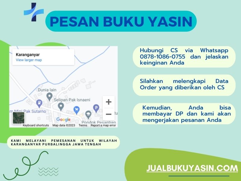 Percetakan Buku Yasin Karanganyar Purbalingga, Tempat Cetak Buku Yasin Karanganyar Purbalingga, Tempat Bikin Buku Yasin di Karanganyar Purbalingga