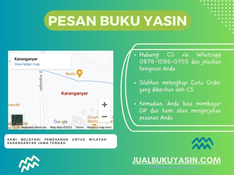 Percetakan Buku Yasin Karanganyar, Tempat Cetak Buku Yasin Karanganyar, Tempat Bikin Buku Yasin di Karanganyar