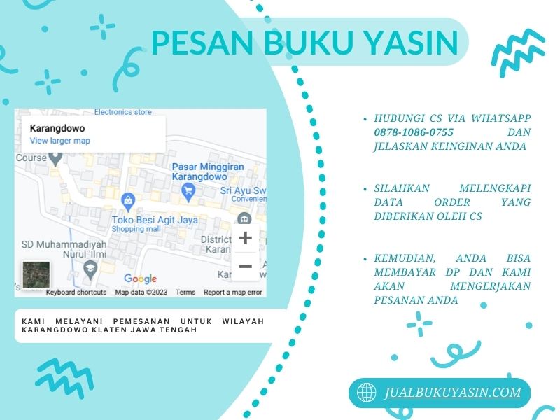 Percetakan Buku Yasin Karangdowo Klaten, Tempat Cetak Buku Yasin Karangdowo Klaten, Tempat Bikin Buku Yasin di Karangdowo Klaten