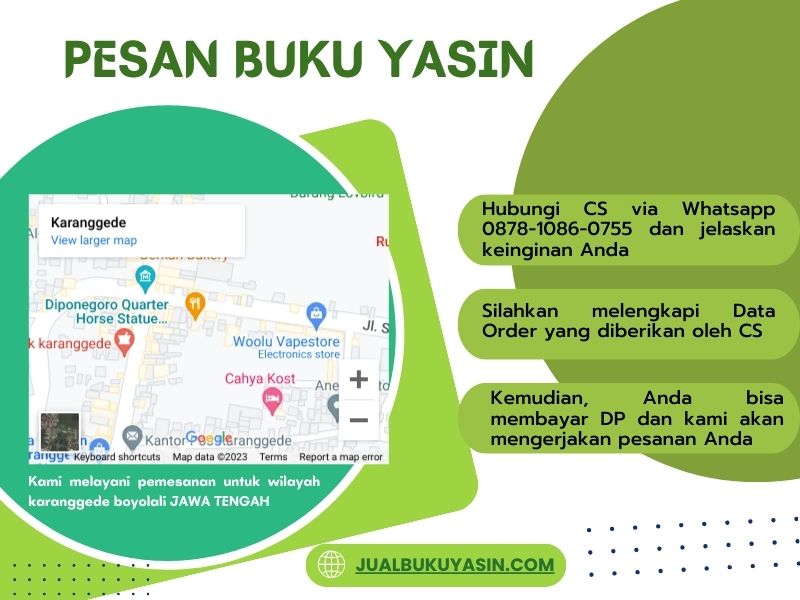 Percetakan Buku Yasin Karanggede Boyolali, Tempat Cetak Buku Yasin Karanggede Boyolali, Tempat Bikin Buku Yasin di Karanggede Boyolali
