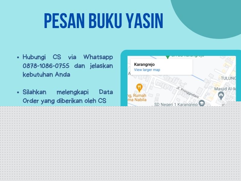 Percetakan Buku Yasin Karangreja Purbalingga, Tempat Cetak Buku Yasin Karangreja Purbalingga, Tempat Bikin Buku Yasin di Karangreja Purbalingga