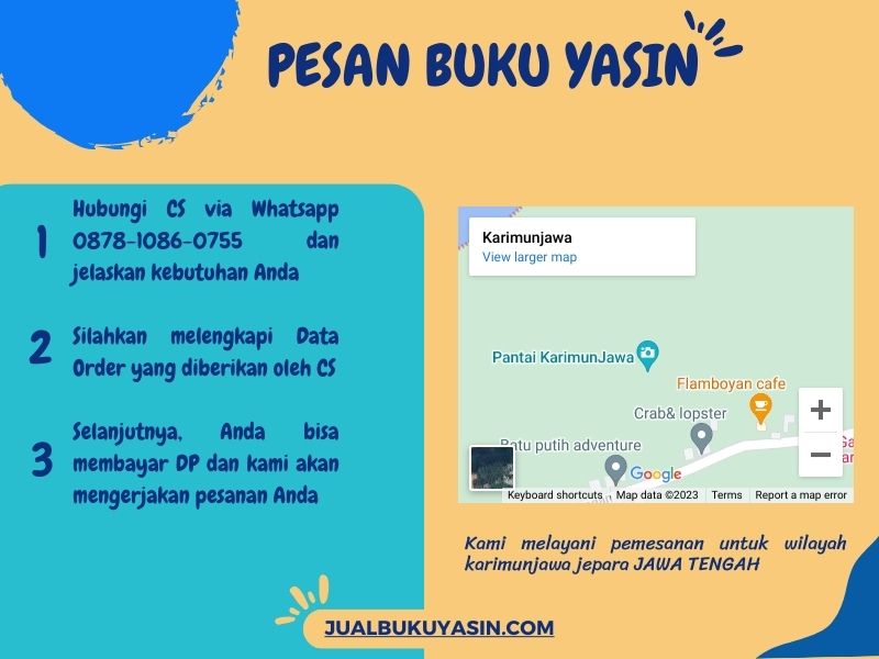 Percetakan Buku Yasin Karimunjawa Jepara, Tempat Cetak Buku Yasin Karimunjawa Jepara, Tempat Bikin Buku Yasin di Karimunjawa Jepara
