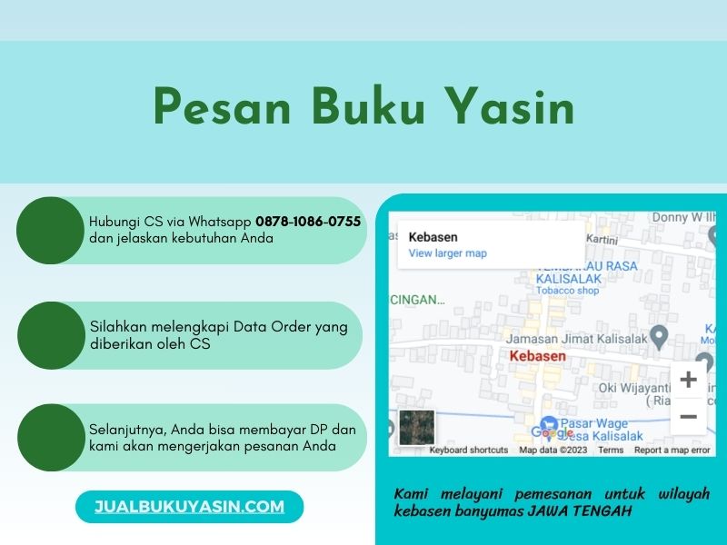 Percetakan Buku Yasin Kebasen Banyumas, Tempat Cetak Buku Yasin Kebasen Banyumas, Tempat Bikin Buku Yasin di Kebasen Banyumas