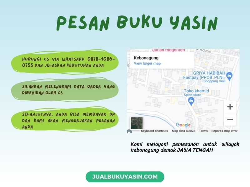 Percetakan Buku Yasin Kebonagung Demak, Tempat Cetak Buku Yasin Kebonagung Demak, Tempat Bikin Buku Yasin di Kebonagung Demak