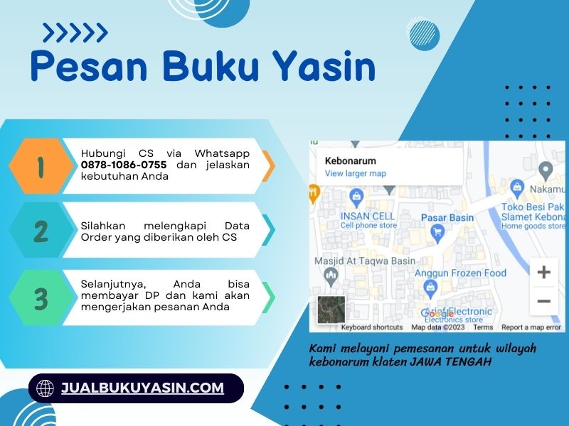 Percetakan Buku Yasin Kebonarum Klaten, Tempat Cetak Buku Yasin Kebonarum Klaten, Tempat Bikin Buku Yasin di Kebonarum Klaten