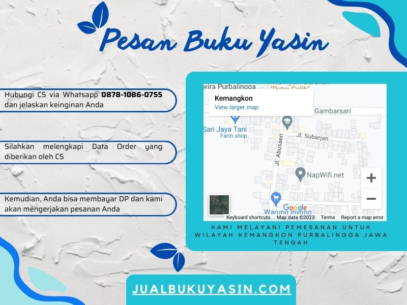 Percetakan Buku Yasin Kemangkon Purbalingga, Tempat Cetak Buku Yasin Kemangkon Purbalingga, Tempat Bikin Buku Yasin di Kemangkon Purbalingga