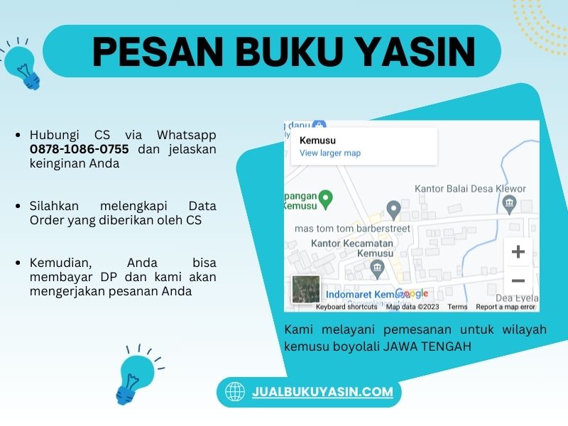 Percetakan Buku Yasin Kemusu Boyolali, Tempat Cetak Buku Yasin Kemusu Boyolali, Tempat Bikin Buku Yasin di Kemusu Boyolali