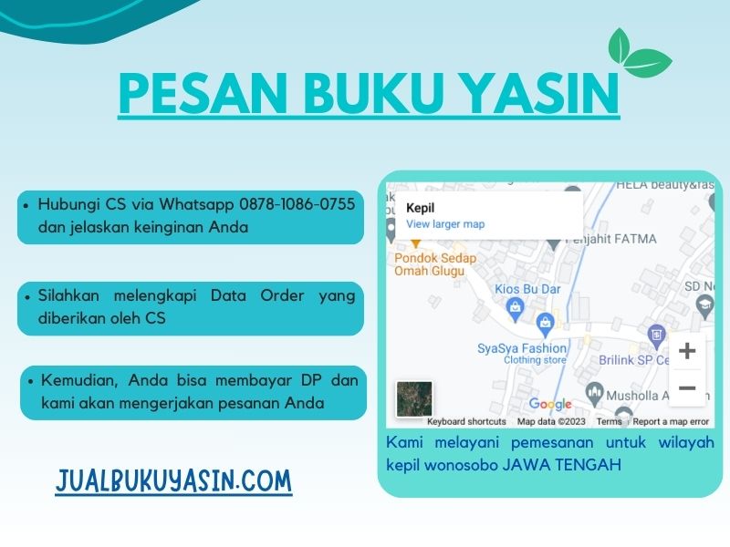 Percetakan Buku Yasin Kepil Wonosobo, Tempat Cetak Buku Yasin Kepil Wonosobo, Tempat Bikin Buku Yasin di Kepil Wonosobo