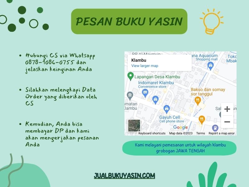 Percetakan Buku Yasin Klambu Grobogan, Tempat Cetak Buku Yasin Klambu Grobogan, Tempat Bikin Buku Yasin di Klambu Grobogan
