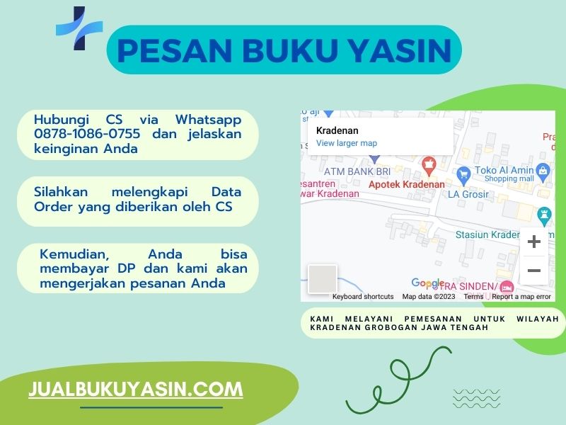 Percetakan Buku Yasin Kradenan Grobogan, Tempat Cetak Buku Yasin Kradenan Grobogan, Tempat Bikin Buku Yasin di Kradenan Grobogan
