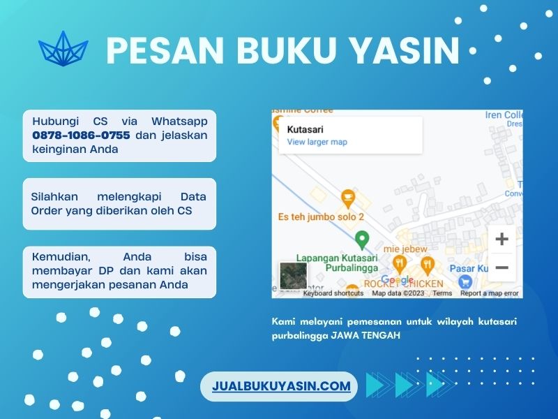 Percetakan Buku Yasin Kutasari Purbalingga, Tempat Cetak Buku Yasin Kutasari Purbalingga, Tempat Bikin Buku Yasin di Kutasari Purbalingga
