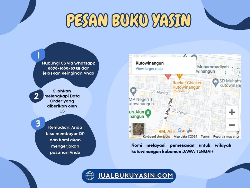 Percetakan Buku Yasin Kutowinangun Kebumen, Tempat Cetak Buku Yasin Kutowinangun Kebumen, Tempat Bikin Buku Yasin di Kutowinangun Kebumen