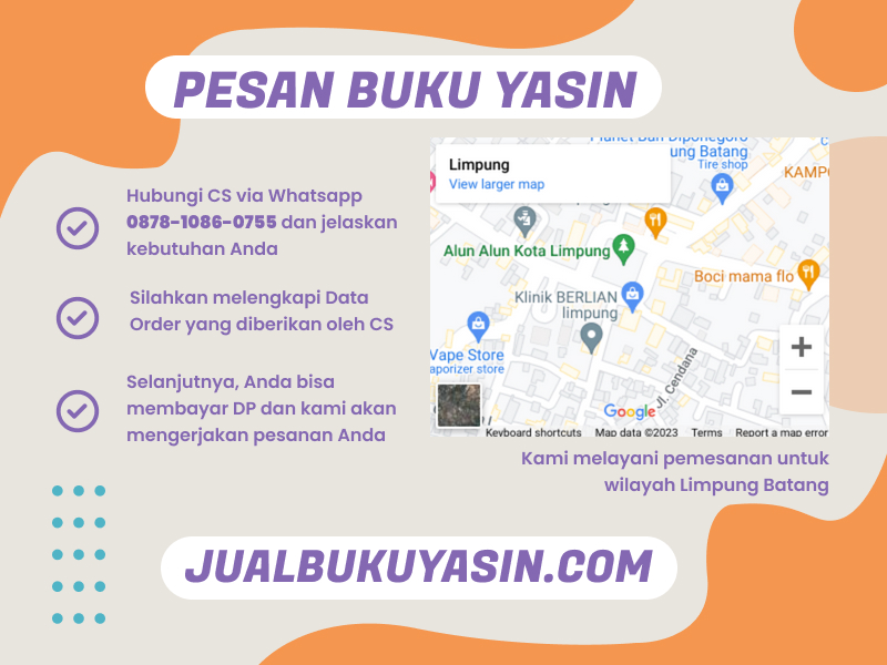 Percetakan Buku Yasin Limpung Batang, Tempat Cetak Buku Yasin Limpung Batang, Tempat Bikin Buku Yasin di Limpung Batang