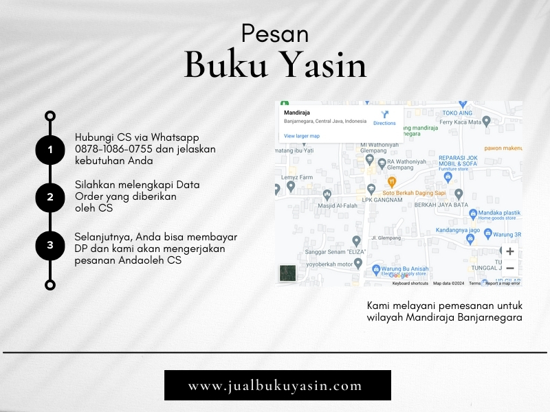 Cetak Buku Yasin Mandiraja Banjarnegara