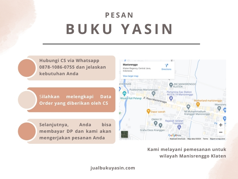 Percetakan Buku Yasin Manisrenggo Klaten, Tempat Cetak Buku Yasin Manisrenggo Klaten, Tempat Bikin Buku Yasin di Manisrenggo Klaten