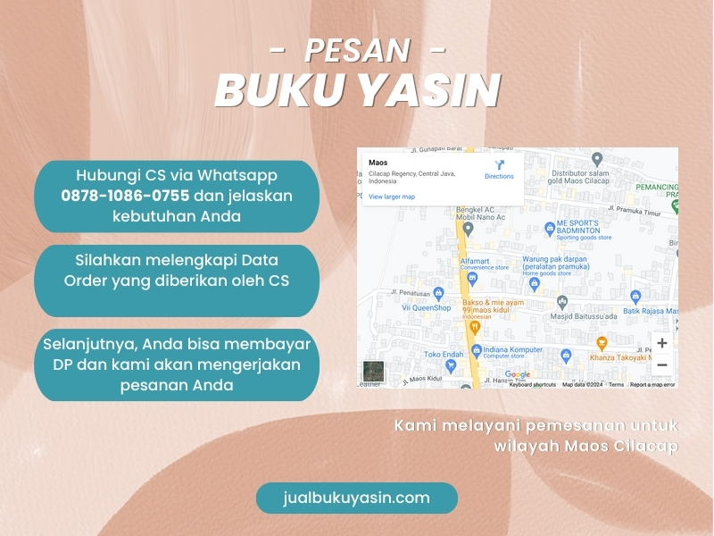 Percetakan Buku Yasin Maos Cilacap, Tempat Cetak Buku Yasin Maos Cilacap, Tempat Bikin Buku Yasin di Maos Cilacap