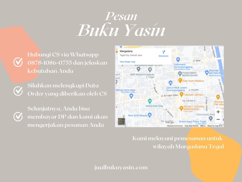 Percetakan Buku Yasin Margadana Tegal, Tempat Cetak Buku Yasin Margadana Tegal, Tempat Bikin Buku Yasin di Margadana Tegal
