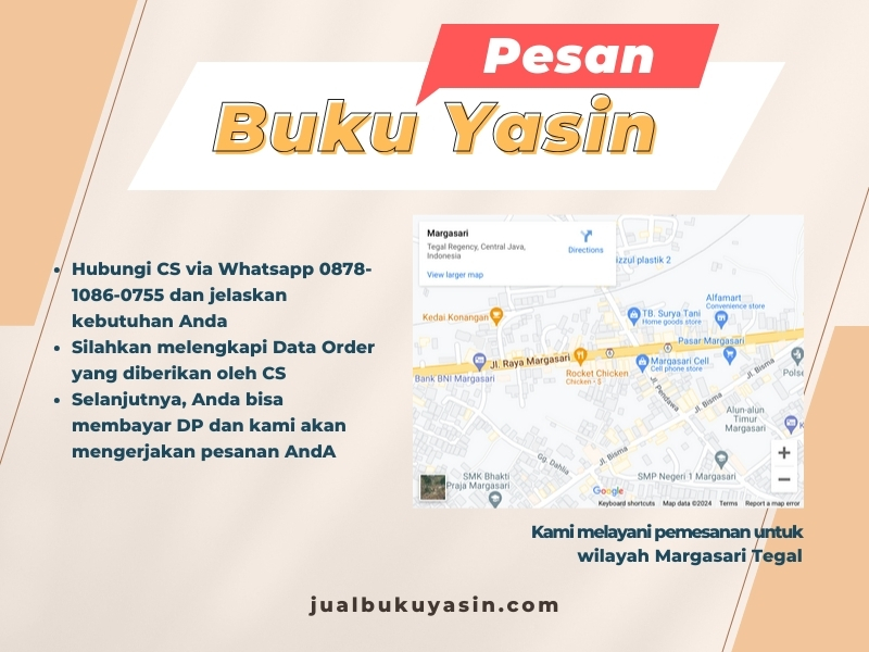 Percetakan Buku Yasin Margasari Tegal, Tempat Cetak Buku Yasin Margasari Tegal, Tempat Bikin Buku Yasin di Margasari Tegal