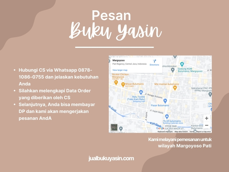 Percetakan Buku Yasin Margoyoso Pati, Tempat Cetak Buku Yasin Margoyoso Pati, Tempat Bikin Buku Yasin di Margoyoso Pati