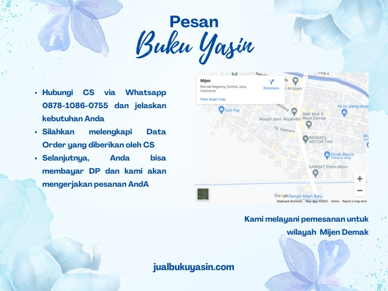 Percetakan Buku Yasin Mijen Demak, Tempat Cetak Buku Yasin Mijen Demak, Tempat Bikin Buku Yasin di Mijen Demak