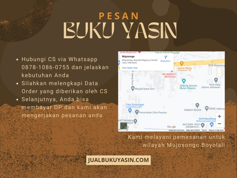 Percetakan Buku Yasin Mojosongo Boyolali, Tempat Cetak Buku Yasin Mojosongo Boyolali, Tempat Bikin Buku Yasin di Mojosongo Boyolali