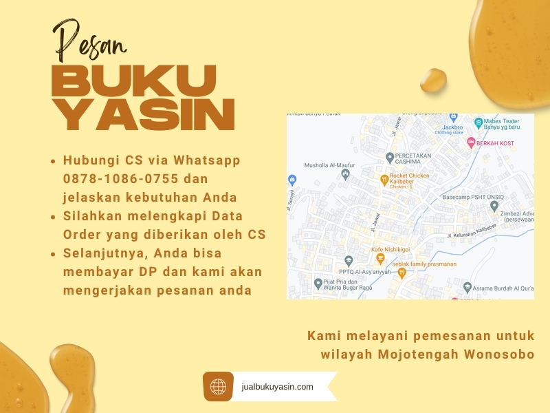 Percetakan Buku Yasin Mojotengah Wonosobo, Tempat Cetak Buku Yasin Mojotengah Wonosobo, Tempat Bikin Buku Yasin di Mojotengah Wonosobo