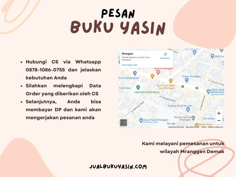 Percetakan Buku Yasin Mranggen Demak, Tempat Cetak Buku Yasin Mranggen Demak, Tempat Bikin Buku Yasin di Mranggen Demak