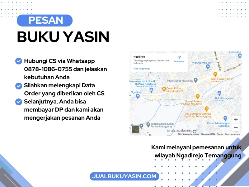 Percetakan Buku Yasin Ngadirejo Temanggung, Tempat Cetak Buku Yasin Ngadirejo Temanggung, Tempat Bikin Buku Yasin di Ngadirejo Temanggung