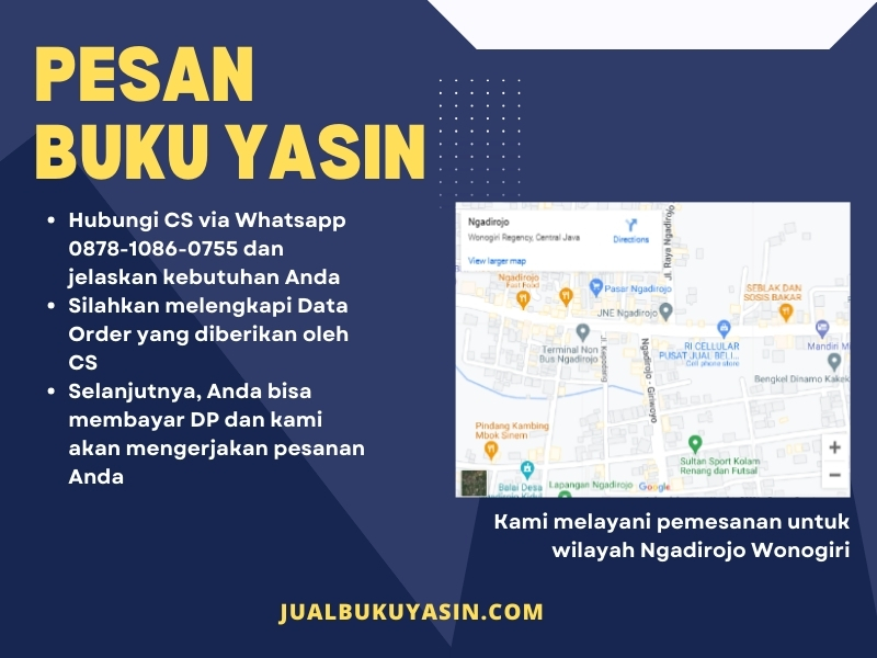 Percetakan Buku Yasin Ngadirojo Wonogiri, Tempat Cetak Buku Yasin Ngadirojo Wonogiri, Tempat Bikin Buku Yasin di Ngadirojo Wonogiri