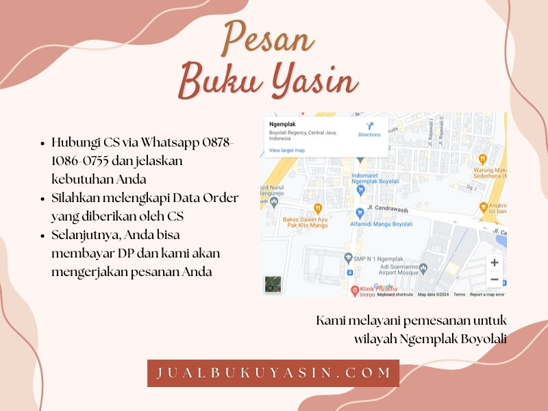 Percetakan Buku Yasin Ngemplak Boyolali, Tempat Cetak Buku Yasin Ngemplak Boyolali, Tempat Bikin Buku Yasin di Ngemplak Boyolali