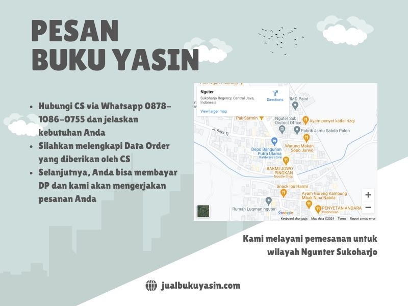 Percetakan Buku Yasin Nguter Sukoharjo, Tempat Cetak Buku Yasin Nguter Sukoharjo, Tempat Bikin Buku Yasin di Nguter Sukoharjo