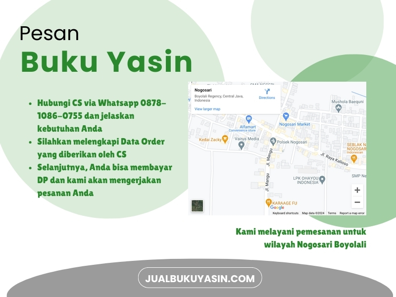 Percetakan Buku Yasin Nogosari Boyolali, Tempat Cetak Buku Yasin Nogosari Boyolali, Tempat Bikin Buku Yasin di Nogosari Boyolali