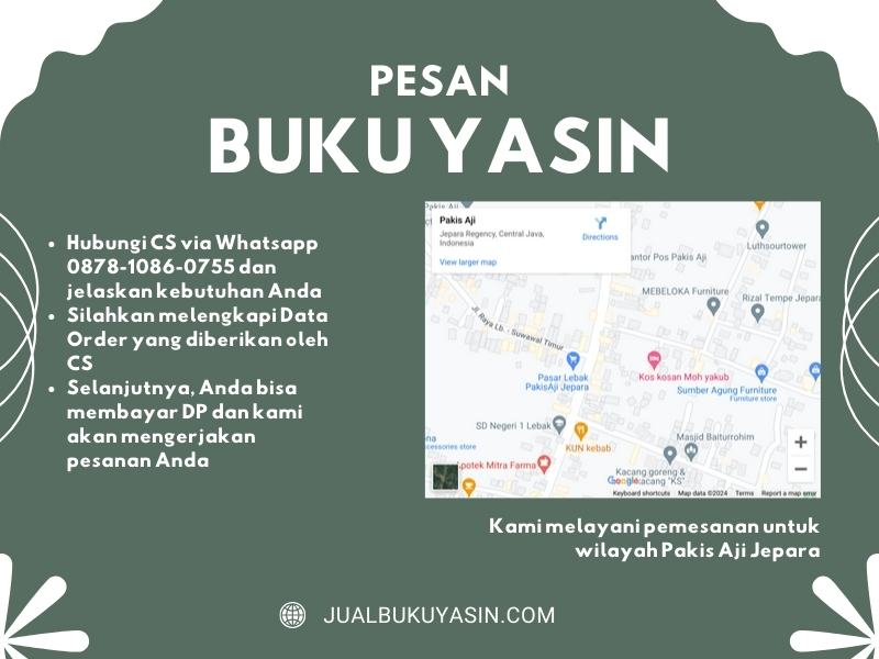 Percetakan Buku Yasin Pakis Aji Jepara, Tempat Cetak Buku Yasin Pakis Aji Jepara, Tempat Bikin Buku Yasin di Pakis Aji Jepara