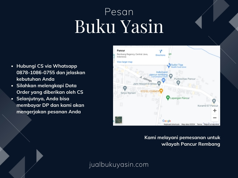 Percetakan Buku Yasin Pancur Rembang, Tempat Cetak Buku Yasin Pancur Rembang, Tempat Bikin Buku Yasin di Pancur Rembang