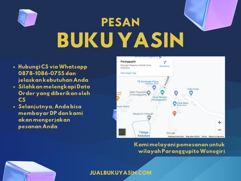 Percetakan Buku Yasin Paranggupito Wonogiri, Tempat Cetak Buku Yasin Paranggupito Wonogiri, Tempat Bikin Buku Yasin di Paranggupito Wonogiri