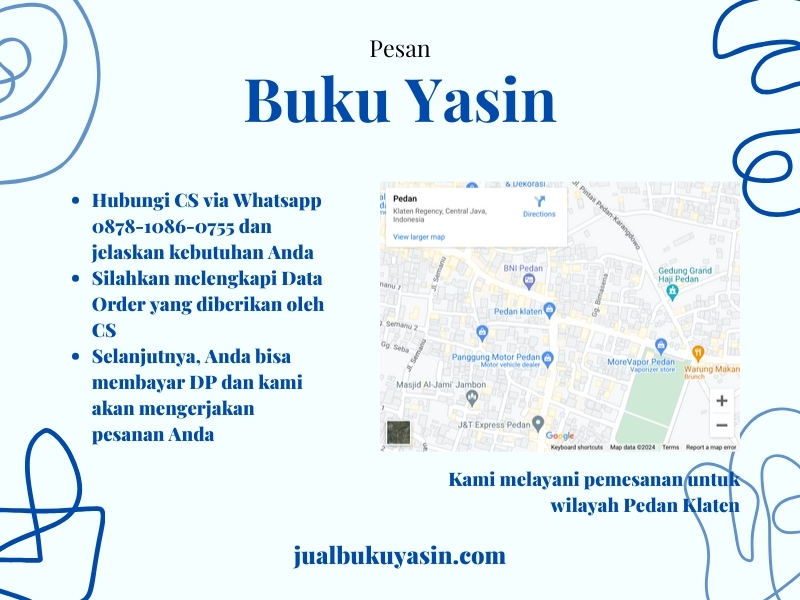 Percetakan Buku Yasin Pedan Klaten, Tempat Cetak Buku Yasin Pedan Klaten, Tempat Bikin Buku Yasin di Pedan Klaten