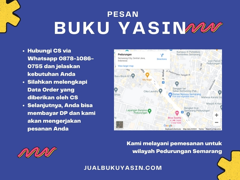 Percetakan Buku Yasin Pedurungan Semarang, Tempat Cetak Buku Yasin Pedurungan Semarang, Tempat Bikin Buku Yasin di Pedurungan Semarang