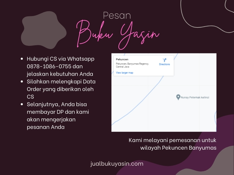 Percetakan Buku Yasin Pekuncen Banyumas, Tempat Cetak Buku Yasin Pekuncen Banyumas, Tempat Bikin Buku Yasin di Pekuncen Banyumas