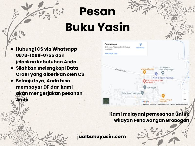 Percetakan Buku Yasin Penawangan Grobogan, Tempat Cetak Buku Yasin Penawangan Grobogan, Tempat Bikin Buku Yasin di Penawangan Grobogan