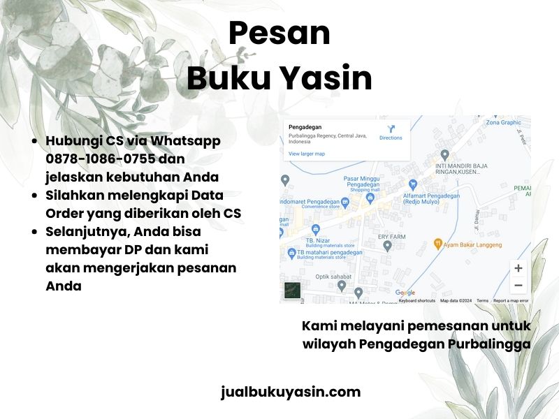 Percetakan Buku Yasin Pengadegan Purbalingga, Tempat Cetak Buku Yasin Pengadegan Purbalingga, Tempat Bikin Buku Yasin di Pengadegan Purbalingga