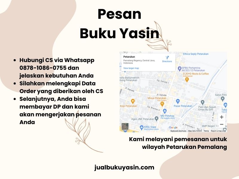 Percetakan Buku Yasin Petarukan Pemalang, Tempat Cetak Buku Yasin Petarukan Pemalang, Tempat Bikin Buku Yasin di Petarukan Pemalang